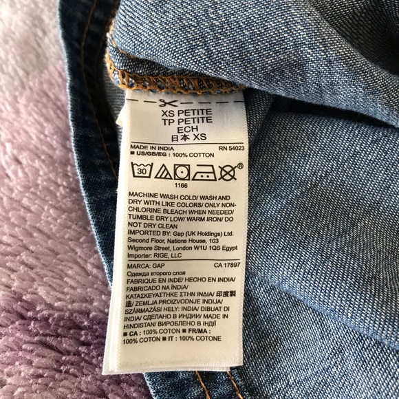 Gap Denim Utility Shirtdress Style:838544-00 - Picture 9 of 13